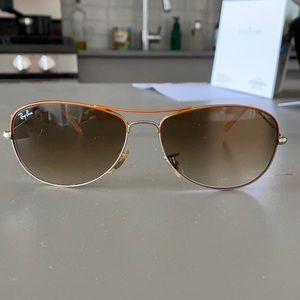 Ray-ban sunglasses, orange detailing